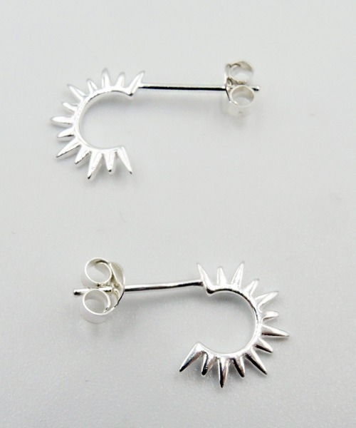 TONE SELECT GOODS ピアス 「925 SILVER ACC」ギザギザサークルピアス