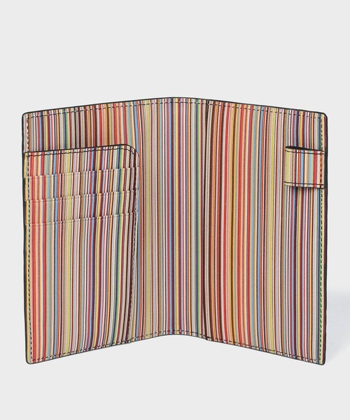 Paul Smith パスポートケース シグネチャーストライプインテリア
