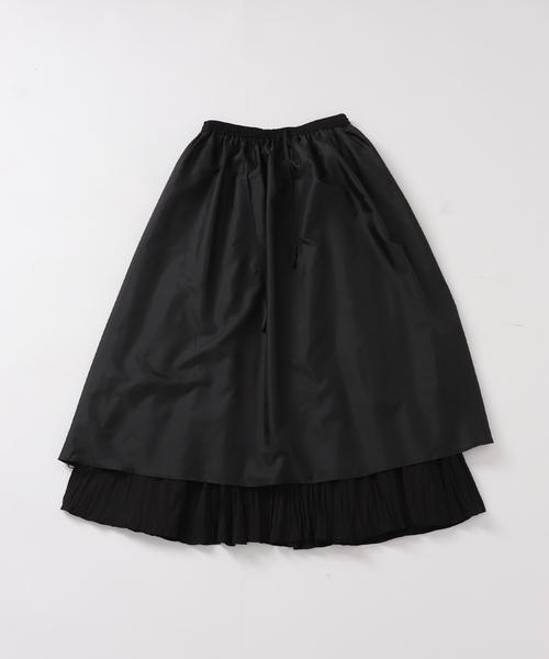 SLOBE IENA スカート タフタワッシャープリーツスカート