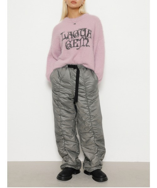 LAGUA GEM パンツ BATTING ナイロンパンツ レディース