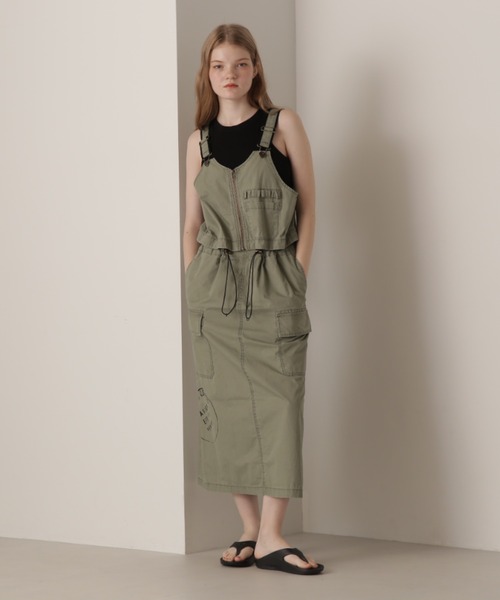 AVIREX ジャンパースカート SEPARATE SKIRT ＆VEST OVERALLS