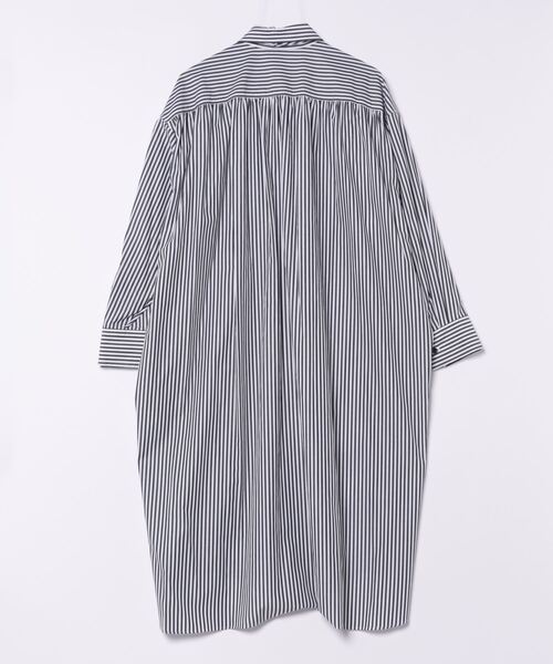ブラウス シャツ LONDON stripe deep slit dress(ロンドンストライプディープスリットロングシャツ) レディース DRESSLAVE ブラウス シャツ LONDON stripe deep slit dress