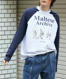 tシャツ 「UNISEX」Wai Kei／マルチーズラグランロングTシャツ（選べる着丈） 2115390 レディース メンズ｜ZOZOTOWN Yahoo!店