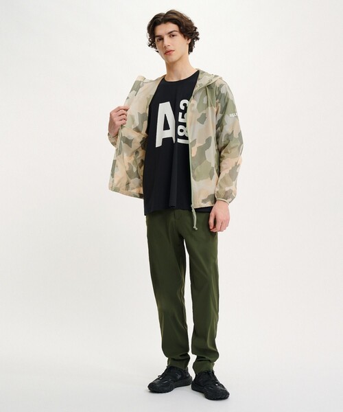 AIGLE ナイロン撥水パーカー AIGLE マウンテンパーカー ウインドブレーカー 透湿防水 ロング