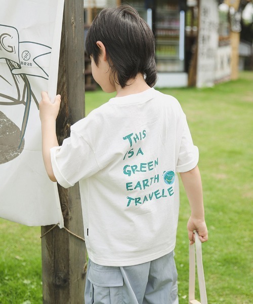 William＆Beta tシャツ スマイルアースTシャツ キッズ 子供服 男の子