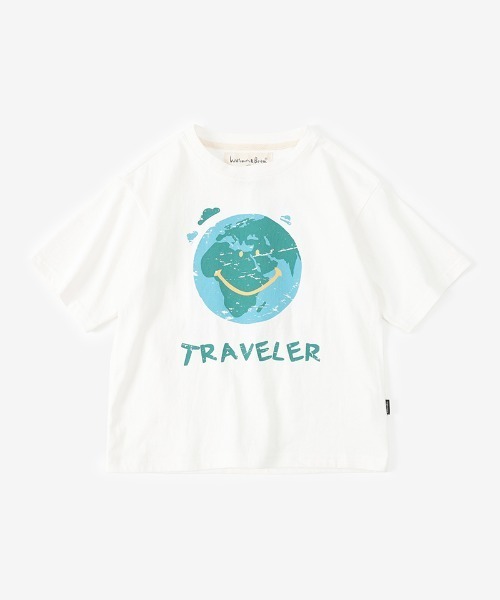 EARTH 　Tシャツ　パンツ　パイル地　アース　海外子供服 William＆Beta tシャツ スマイルアースTシャツ キッズ 子供服 男の子