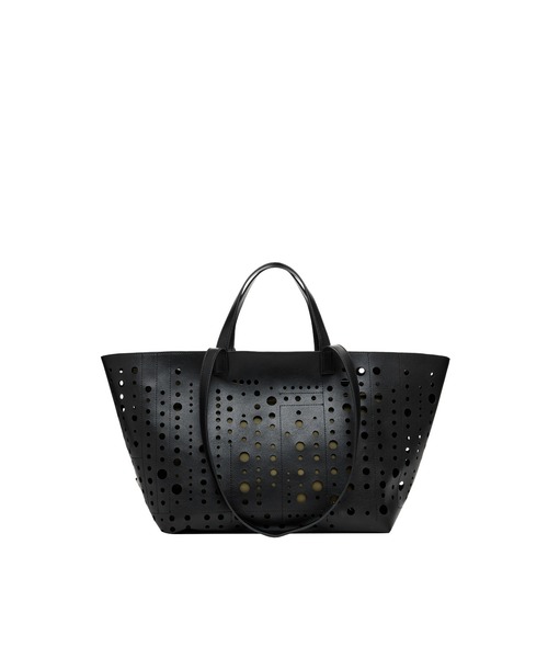 [ Desigual ] ラージ ロゴ ダブルハンドル ショッピングバッグ Desigual ハンドバッグ 膜付きショッピングバッグ : ZOZOTOWN