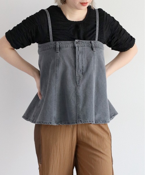 cepo（セポ） キャミソール マルチウェイ デニムビスチェ : ZOZOTOWN