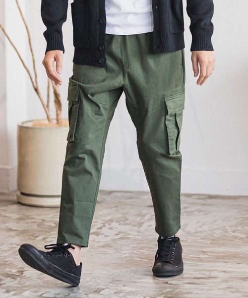 CAMBIO（カンビオ） カーゴパンツ L オリーブ メンズ : ZOZOTOWN Yahoo