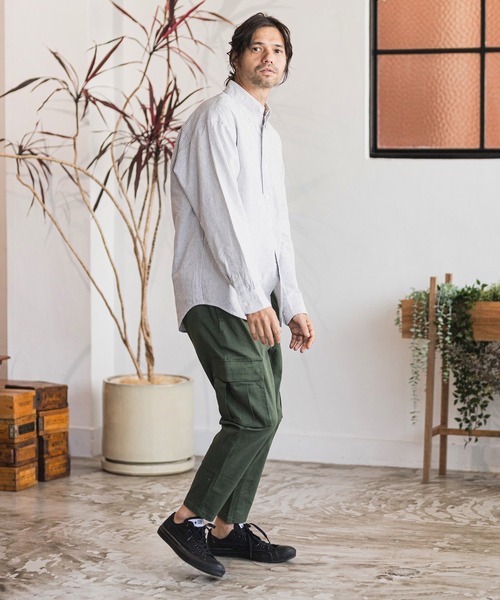 CAMBIO（カンビオ） カーゴパンツ L オリーブ メンズ : ZOZOTOWN Yahoo