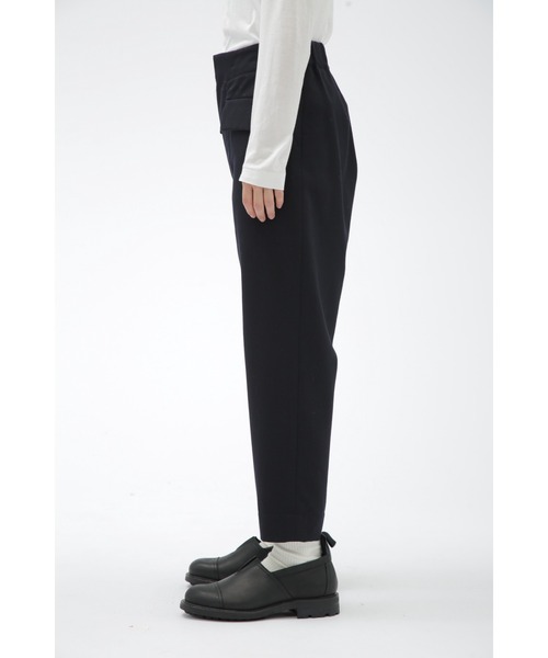 MARGARET HOWELL 大きい リネン ウール パンツ ボトムス L MARGARET HOWELL パンツ DRY WOOL TWILL CHAMBRAY レディース