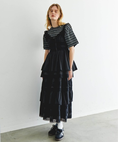 MAISON SPECIAL tシャツ Back Numbering Border T-shirt/バック