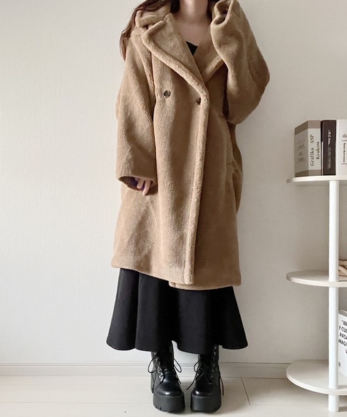 Nana(ナナ)」 チェスターコート FREE チャコールグレー レディース