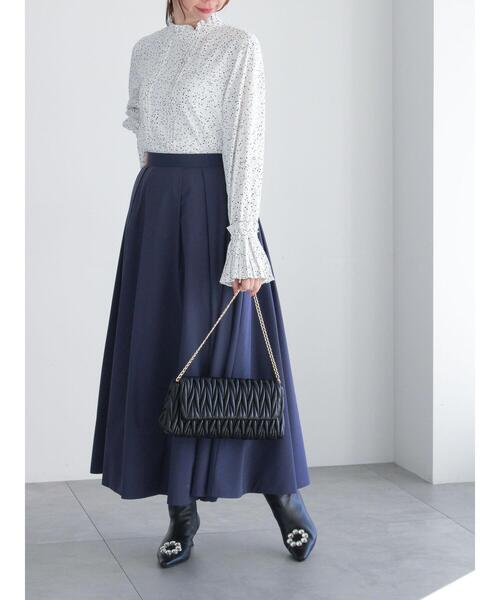テチチ リバティ トレスコ柄 フレアスカート M 新品未使用タグ付き ネイビー Te chichi｜【LIBERTY FABRICS】フレアスカート | Rakuten Fashion