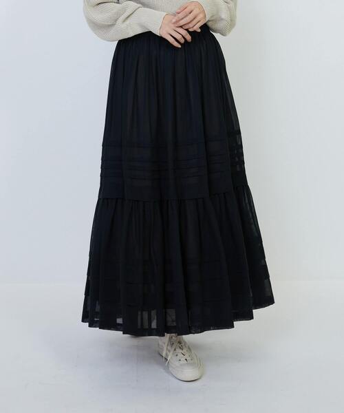 LOISIR スカート コットンボイルティアードスカート : ZOZOTOWN Yahoo