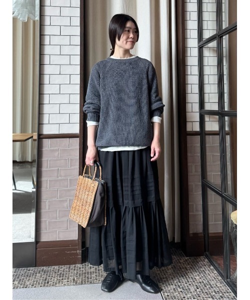 LOISIR スカート コットンボイルティアードスカート : ZOZOTOWN Yahoo