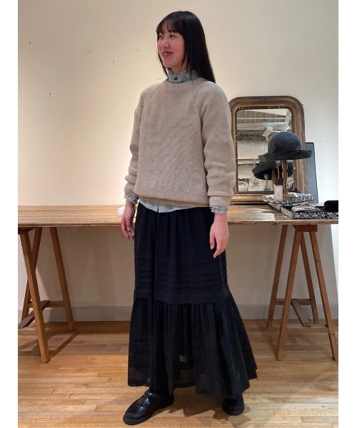 LOISIR スカート コットンボイルティアードスカート : ZOZOTOWN Yahoo