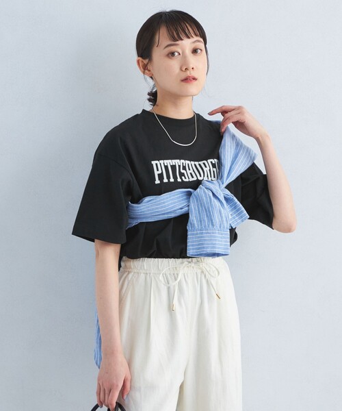 tomoships別注/ロゴTシャツ/新品/レディース/ ＋81BRANCA（ハチイチブランカ）の「【SHIPS別注】81BRANCA:5分