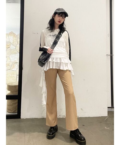 【新品】jouetie FRUITS ZIPPERコラボ フレアパンツ jouetie パンツ 「FRUITSZIPPER鎮西寿々歌」フレアパンツ
