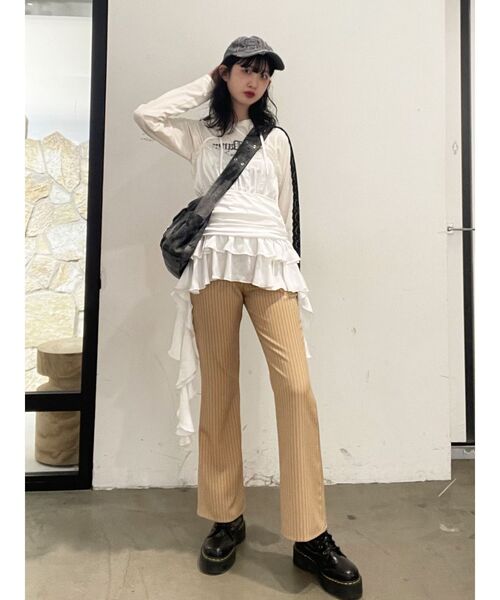 【新品】jouetie FRUITS ZIPPERコラボ フレアパンツ jouetie パンツ 「FRUITSZIPPER鎮西寿々歌」フレアパンツ