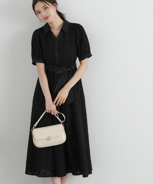PROPORTION BODY DRESSING ワンピース カットワーク刺繍シャツ