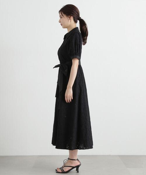 極美品　REDVALENTINO 刺繍カットワークロングワンピース　40 黒 楽天市場】綿ボイル刺繍ロングワンピース 【メール便不可