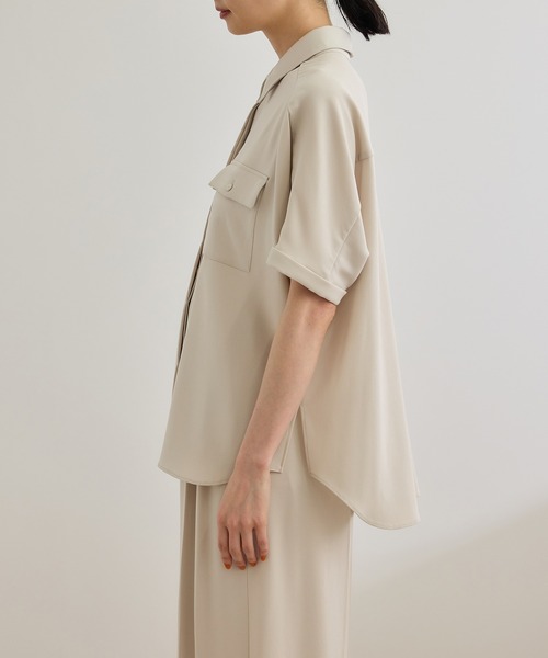ROPE'（ロペ） ブラウス シャツ 「洗える・カセット服」バックサテン
