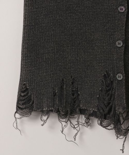 JEANASIS カーディガン 12Gグランジリブクルーカーディガン