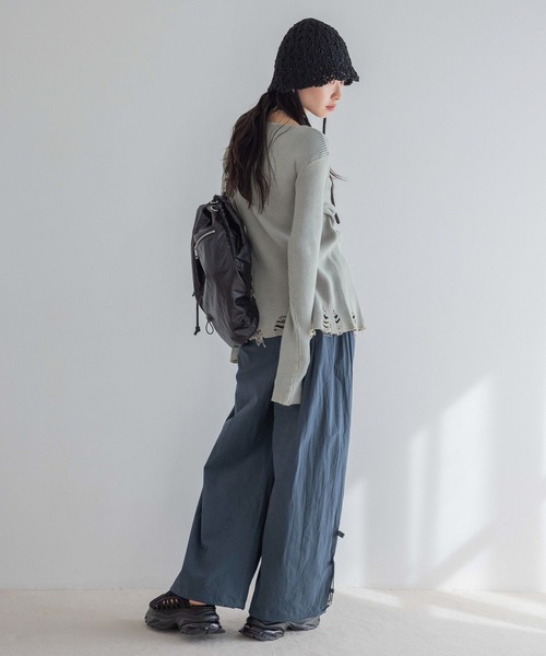 JEANASIS カーディガン 12Gグランジリブクルーカーディガン