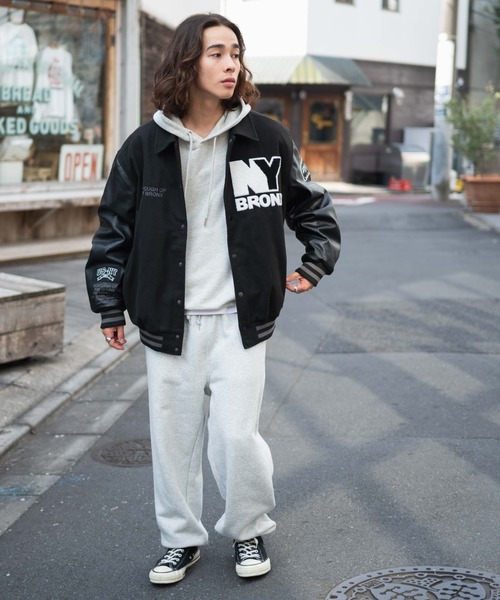 「WEGO」 スタジャン LARGE ブラウン メンズ_画像5