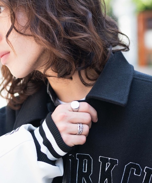 「WEGO」 スタジャン LARGE ブラウン メンズ_画像7