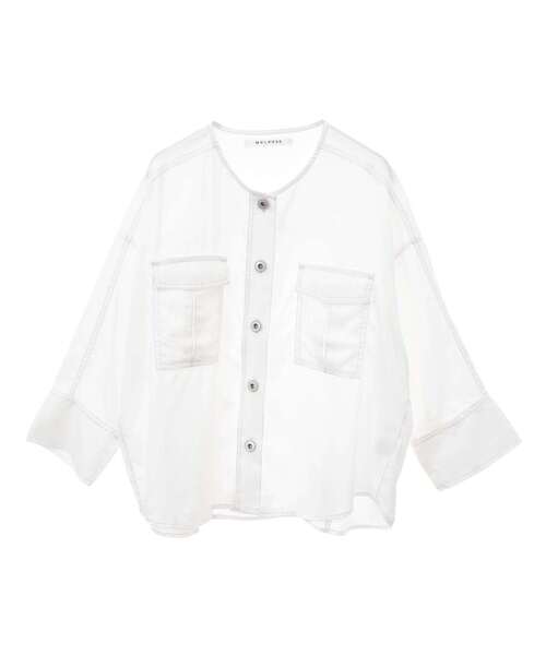 MELROSE claire ジャケット ノーカラージャケット レディース