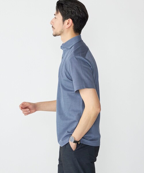 SHIPS：【ALBINI】I cotoni ショートスリーブポロシャツ L SHIPS ポロシャツ SHIPS: ALBINI ショートスリーブ メンズ