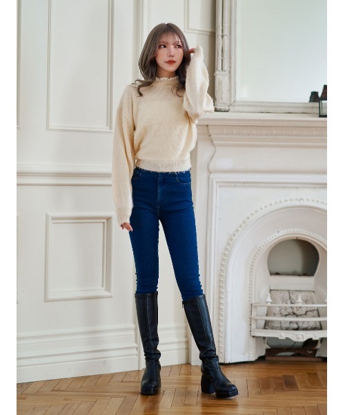 Darich（ダーリッチ） 長袖ニット FREE アイボリー レディース