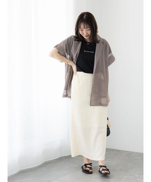 Te chichi TERRASSE ジャケット ノーカラージャケット ハーフ