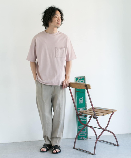「URBAN RESEARCH DOORS」 半袖Tシャツ 38 ベージュ メンズ
