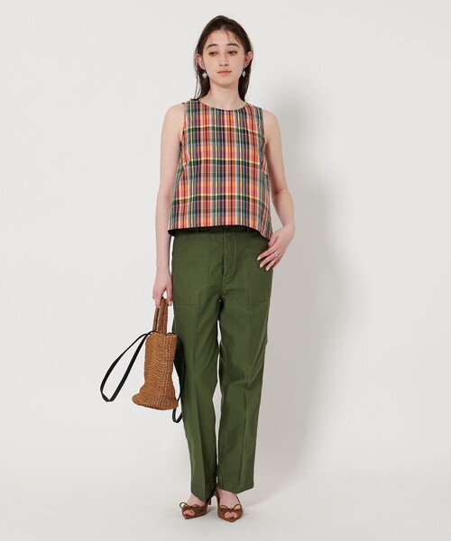 「UNITED ARROWS」 ノースリーブブラウス - ブラック レディース UNITED ARROWS ブラウス シャツ シャーリングジャガード
