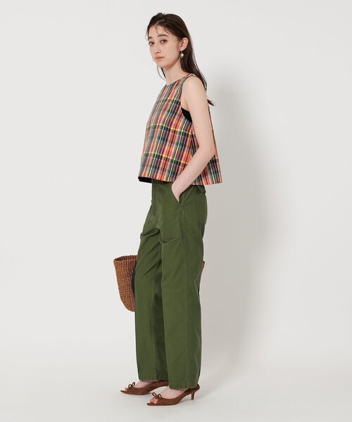 ブラウス シャツ チェック フレアノースリーブ トップス レディース UNITED ARROWS ブラウス シャツ チェック フレアノースリーブ