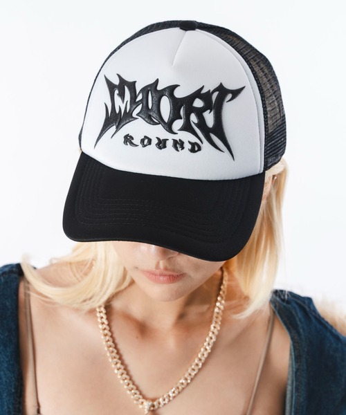 SHORT ROUND キャップ 帽子 SHORT ROUND/3Dプリントメッシュキャップ