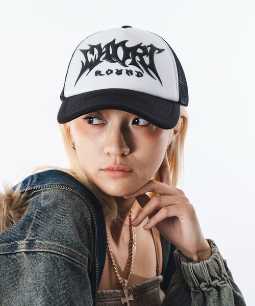 SHORT ROUND キャップ 帽子 SHORT ROUND/3Dプリントメッシュキャップ