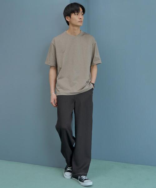 THE SHOP TK ワイドパンツ パンツ ブッチャー配色ワイドパンツ メンズ
