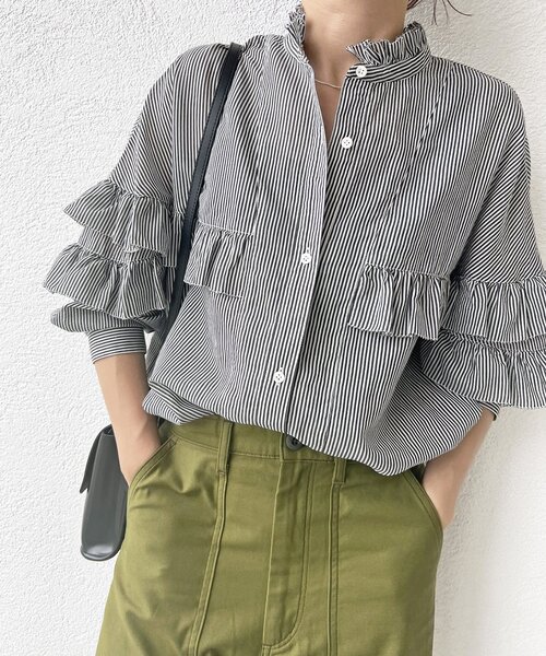 Spick＆Span 「Spick & Span」 長袖ブラウス FREE ホワイト