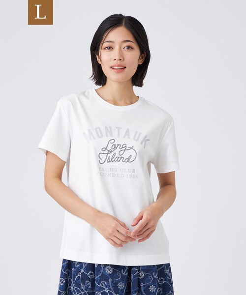 tシャツ 「L」「ウォッシャブル」コーコランバイオスムース レディース