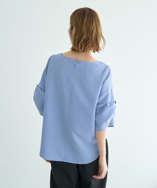 YECCA VECCA ブラウス シャツ ハシゴレースタックスリーブ