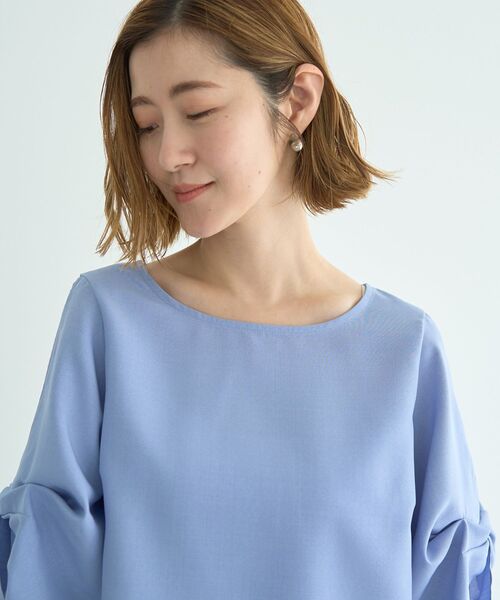 YECCA VECCA ブラウス シャツ ハシゴレースタックスリーブ