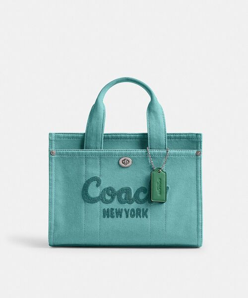 新品 コーチ COACH トートバッグ ジップ トート グリーン 緑
