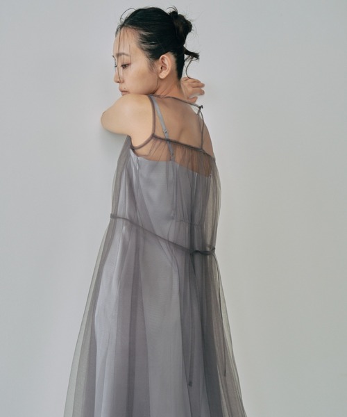 ANDRESD チュール　ドレス ANDRESD ドレス short gilet set tulle dress / ショートジレ