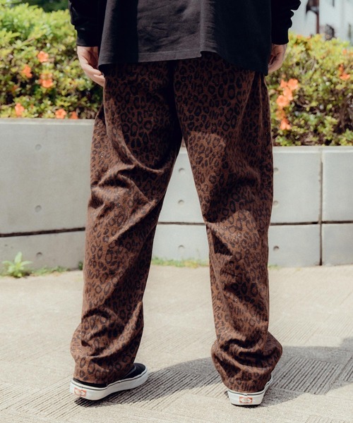 Subciety（サブサエティ） スラックス Glitter leopard slacks メンズ