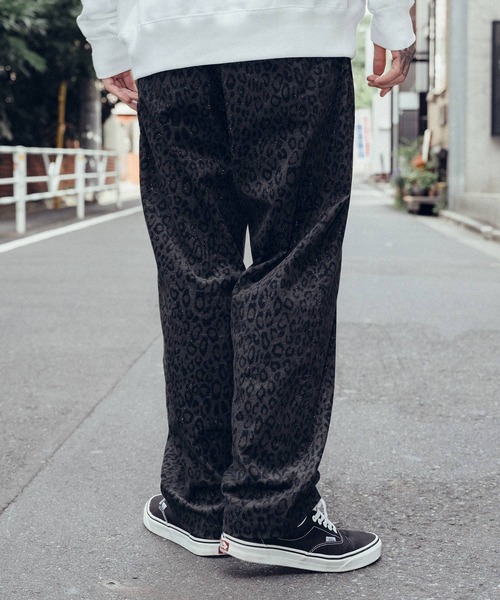 Subciety（サブサエティ） スラックス Glitter leopard slacks メンズ