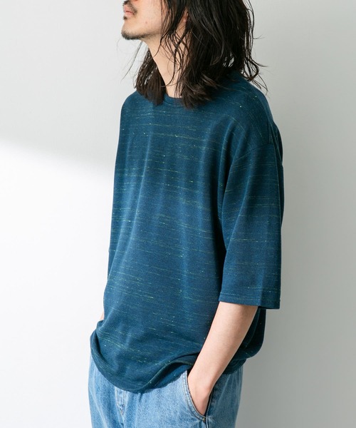 「URBAN RESEARCH Sonny Label」 半袖Tシャツ MEDIUM ネイビー メンズ